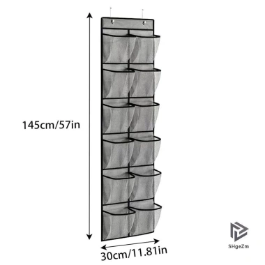 Lưới treo tường 12/24 - Giá để đồ trong suốt, sắp xếp giày, túi đựng đồ, tủ quần áo đa năng (MỚI)