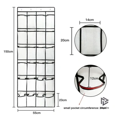 Lưới treo tường 12/24 - Giá để đồ trong suốt, sắp xếp giày, túi đựng đồ, tủ quần áo đa năng (MỚI) 6 Lưới treo tường 12/24 - Giá để đồ trong suốt, sắp xếp giày, túi đựng đồ, tủ quần áo đa năng (MỚI) 6