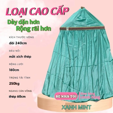 Lưới võng lớn dây mịn, cán thép 60cm khổ rộng - phù hợp máy đưa võng, giảm 23%