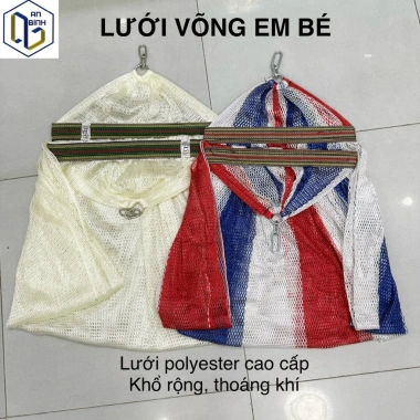 Lưới Võng Mini Bé Không Khung An Bình Chất Liệu Xuất Khẩu Móc Xích Lớn Chịu Tải 200Kg Giá Ưu Đãi 110.500 VND