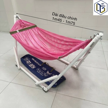 Lưới Võng Mini Bé Không Khung An Bình Chất Liệu Xuất Khẩu Móc Xích Lớn Chịu Tải 200Kg Giá Ưu Đãi 110.500 VND