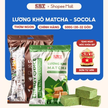 Lương Khô SBT Matcha Socola 500g - Bổ Sung Năng Lượng Nhanh, Giá 70.000 Lương Khô SBT Matcha Socola 500g - Bổ Sung Năng Lượng Nhanh, Giá 70.000