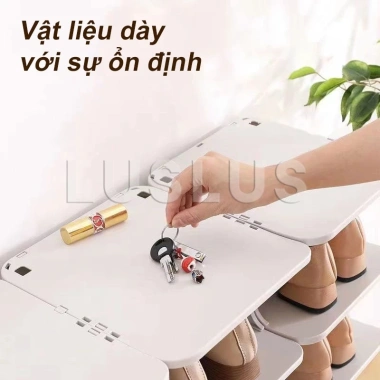 LUS kệ giày nhựa 3-10 tầng đa năng, gấp gọn, dung lượng lớn - chỉ 50.000₫ 7