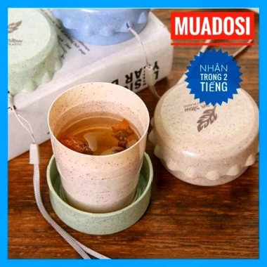 Ly Cốc Gấp Gọn Uống Nước Lúa Mạch Cho Du Lịch và Dã Ngoại - Giá 33.600 VND