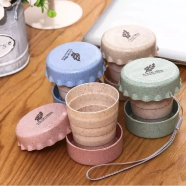 Ly Cốc Gấp Gọn Uống Nước Lúa Mạch Cho Du Lịch và Dã Ngoại - Giá 33.600 VND