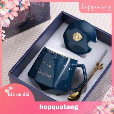Ly Cốc Sứ Cặp Đôi 2 Cái - Quà Tặng Người Yêu, Bạn Bè, Gái Trai Kèm Hộp Quà Sang Trọng, Giá Ưu Đãi 112.000 VND