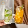 Ly cốc thủy tinh dáng tháp họa tiết kim cương lượn sóng 480-500ml cho sinh tố và nước ép - Giá chỉ 26.000 VND 3