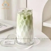 Ly cốc thủy tinh dáng tháp họa tiết kim cương lượn sóng 480-500ml cho sinh tố và nước ép - Giá chỉ 26.000 VND 10
