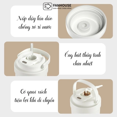 Ly giữ nhiệt Lily inox 316 lõi tráng sứ 500ml Fan House khắc tên theo yêu cầu - Giá ưu đãi 210.699 VND 5