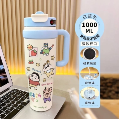 Ly giữ nhiệt nam nữ dung tích lớn, ống hút, đá giữ lạnh du lịch - 185.000₫ 7