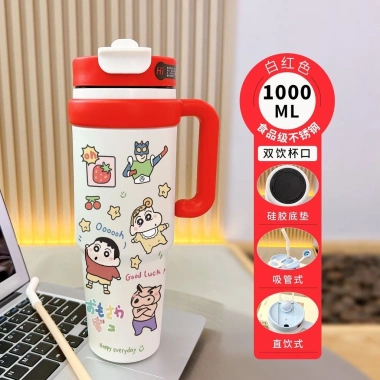 Ly giữ nhiệt nam nữ dung tích lớn, ống hút, đá giữ lạnh du lịch - 185.000₫ 9