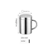 Ly Inox 304 Nắp Đậy và Tay Cầm Chống Trượt 200-400ml - Đồ Uống Cà Phê và Nước 4