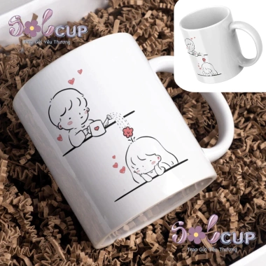 Ly Sứ Cặp Đôi Valentine 14/2 - Quà Tặng Lãng Mạn, Cốc Uống Nước Decor Xinh Giá 20.000 VND 7