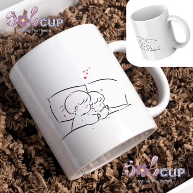 Ly Sứ Cặp Đôi Valentine 14/2 - Quà Tặng Lãng Mạn, Cốc Uống Nước Decor Xinh Giá 20.000 VND 8
