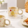 Ly sứ đa năng cốc nước, tay cầm nắp sứ bánh phô mai 8.093 - Quà tặng decor 100k 5