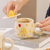 Ly sứ đa năng cốc nước, tay cầm nắp sứ bánh phô mai 8.093 - Quà tặng decor 100k 7