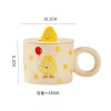 Ly sứ đa năng cốc nước, tay cầm nắp sứ bánh phô mai 8.093 - Quà tặng decor 100k 9