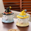 Ly sứ hình me nón phù thủy, cốc trà cà phê có nắp - quà tặng cute, giảm 112k 4