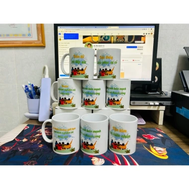 Ly sứ quà tặng thiết kế theo yêu cầu - Giá ưu đãi 55.000 VNĐ, chất liệu cao cấp, in cá nhân hoá