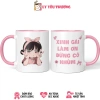 Ly sứ Xinh Gái Đừng Khùm Quà tặng bạn gái hài hước giá 69.000 VNĐ