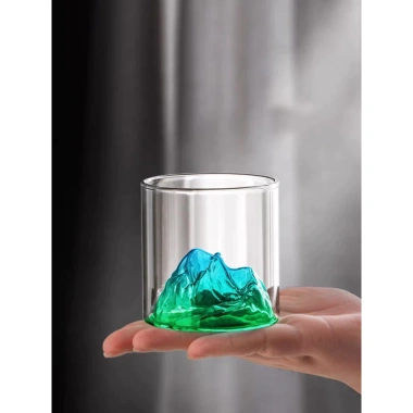 Ly Thủy Tinh 3D Hình Núi Phú Sỹ Độc Đáo - Uống Trà, Cà Phê, Cocktail 25.200 VNĐ