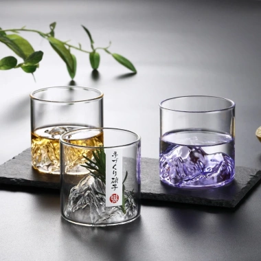 Ly Thủy Tinh 3D Hình Núi Phú Sỹ Độc Đáo - Uống Trà Cà Phê Cocktail Giá 25.900₫ 2