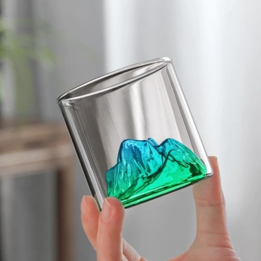 Ly Thủy Tinh 3D Hình Núi Phú Sỹ Độc Đáo - Uống Trà Cà Phê Cocktail Giá 25.900₫ 4