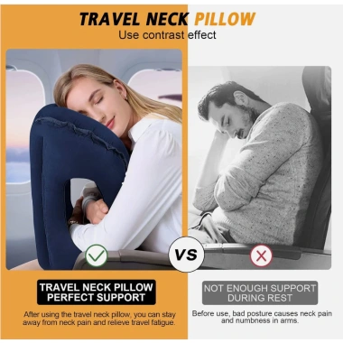 Lysvn Blue Sky Travel Pillow Lux3 – Gối ngủ hơi siêu nhẹ, hỗ trợ cổ trên máy bay, du lịch, giảm giá 16% chỉ 459.030₫ 2