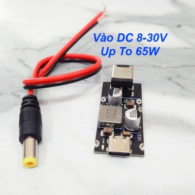 Mạch sạc nhanh 65W Type-C PD3.1 PPS QC3.0 SCP, hỗ trợ 8-30V, giá chỉ 50.000đ