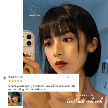 Mái Giả Tóc Thật 100% Dệt Tay Hàn Quốc - Thưa Tóc, Giá Giảm 108.000 VNĐ 6 Mái Giả Tóc Thật 100% Dệt Tay Hàn Quốc - Thưa Tóc, Giá Giảm 108.000 VNĐ 6