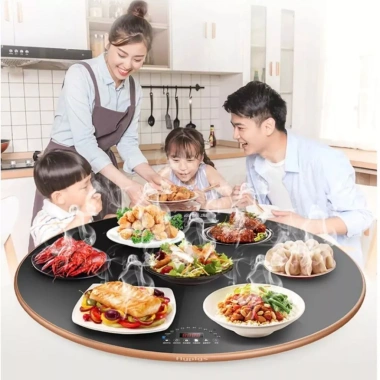 Mâm Điện Xoay 360° Đa Năng Bếp Từ 2.200W - Hâm Nóng Thức Ăn Xung Quanh, Giá 1.53 Triệu 3