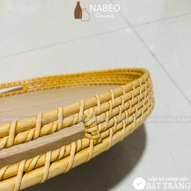 Mâm Gỗ Bộ Bát Đĩa Hoa Mặt Trời 2 Cỡ 45-55cm - Khay Cúng Gia Tiên Đẹp, Giá Ưu Đãi 199k
