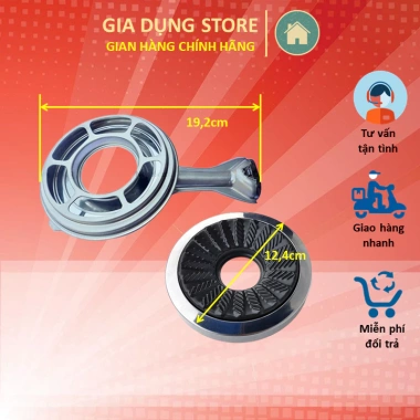 Mâm Họng Điếu Zenne nhập khẩu: thiết kế bếp gas sang trọng, giá ưu đãi 90.000₫