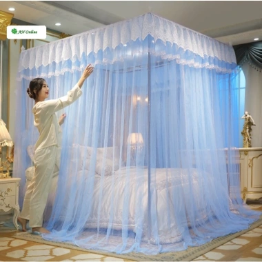 Màn chống muỗi 3 cửa không khung, siêu bền dễ lắp, giảm giá 275.000₫