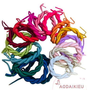 Mấn đội đầu tết đôi trơn A36 - Phụ kiện cài tóc áo dài lễ tết, chỉ 41.400₫ 3