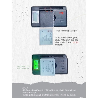 Màn hình LCD chỉ báo pin đa năng sạc nhanh USB cho điện thoại - Giá chỉ 55.000đ