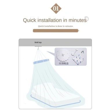 Màn ngủ chống muỗi công chúa 1.8M-2.0M - Thiết kế sang trọng, giảm giá chỉ 300.734 VNĐ 5