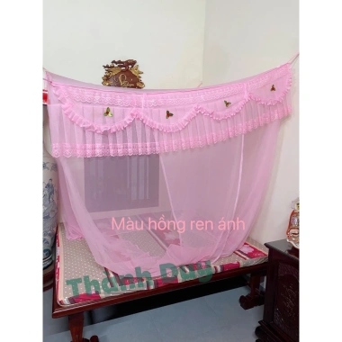 Màn ngủ mắc tay mùng tuyn, vải lanh thái lạnh, cửa ngủ chống muối cho người lớn - Giá 113.050đ 2