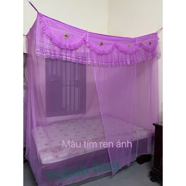 Màn ngủ mắc tay mùng tuyn, vải lanh thái lạnh, cửa ngủ chống muối cho người lớn - Giá 113.050đ 5