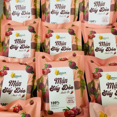 Mận sấy dẻo muối ớt 200g - 100% trái cây tươi, chua cay ngọt, đặc sản Tây Bắc, 56k 3 Mận sấy dẻo muối ớt 200g - 100% trái cây tươi, chua cay ngọt, đặc sản Tây Bắc, 56k 3