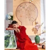 Màn trúc tranh Tết không dây kéo, phông nền mành truc chụp hình, rèm trúc in nghệ thuật, 403.200đ (giảm 20%) 10