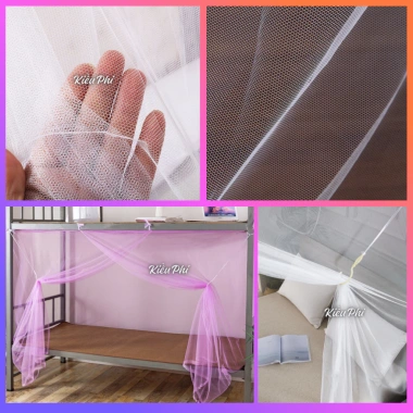 Màn tủ ngủ giường KTX, giường tầng, mùng mác 4 góc, lưới ngủ, chống muối - 79.000đ