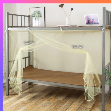 Màn tủ ngủ giường KTX, giường tầng, mùng mác 4 góc, lưới ngủ, chống muối - 79.000đ