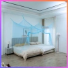 Màn tủ ngủ giường KTX, giường tầng, mùng mác 4 góc, lưới ngủ, chống muối - 79.000đ 10