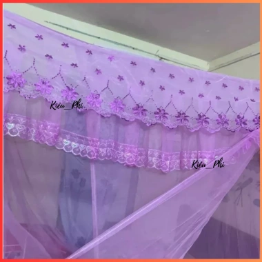 Màn tuyn thái mắc dây 4 góc – Chống muỗi, thoáng mát, tự bung nhanh, gấp gọn tiện lợi