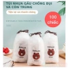 Màng Bọc Thực Phẩm PE Gấu Co Chun Giãn 5 Túi 500 Chiếc - Giá 60k, Tái Sử Dụng