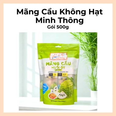Mãng Cầu Muối Ớt Sấy Dẻo Minh Thông Không Hạt 500g - Giá chỉ 75.000, giảm tới 20% 8
