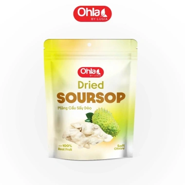 Mãng Cầu Sấy Dẻo Ohla 100g – Ăn Vặt Healthy Nguyên Vị, Xuất Khẩu, Giá 45.700₫
