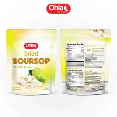 Mãng Cầu Sấy Dẻo Ohla 100g – Ăn Vặt Healthy Nguyên Vị, Xuất Khẩu, Giá 45.700₫