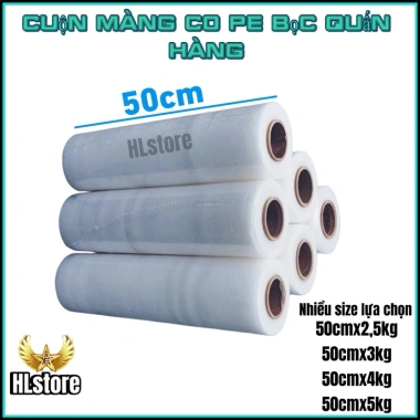 Màng Chít PE 50cm - Bọc vali, quấn pallet, chuyển nhà, giá chỉ 138.000đ, độ bền cao